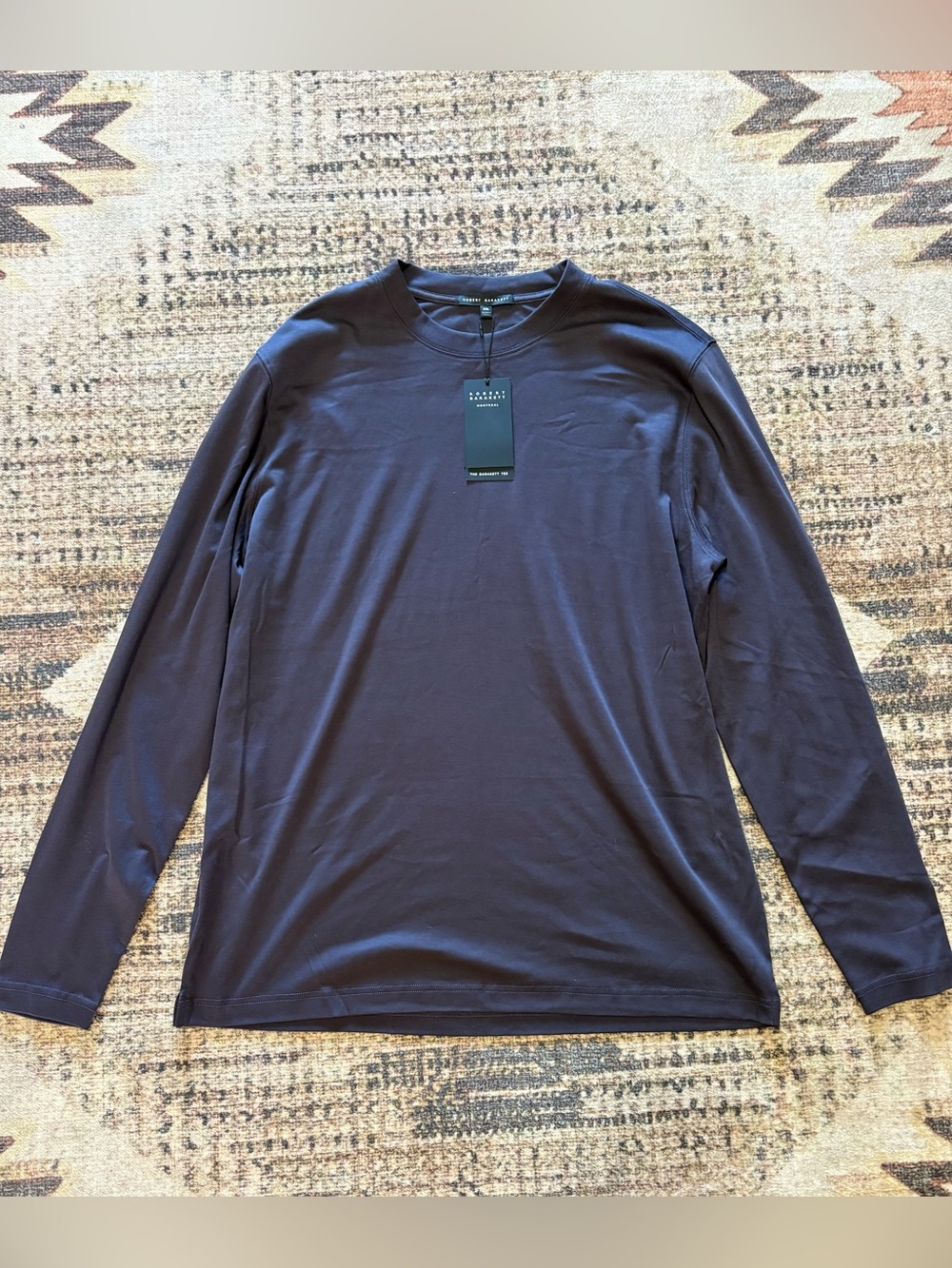 Robert Barakett NWT Men’s Georgia High Crew XXL Pima Cotton Deep Eggplant